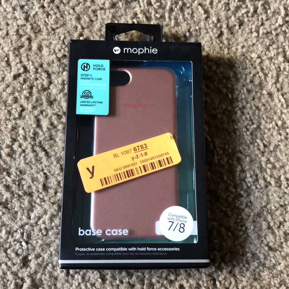Mophie hold force iPhone 7/8 case rose gold